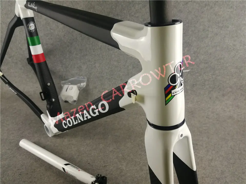 CARROWTER T1000 3K матовый-глянцевый черный белый Colnago C60 карбоновая рама для дорожного велосипеда с BB386 XS/S/M/L/XL на выбор