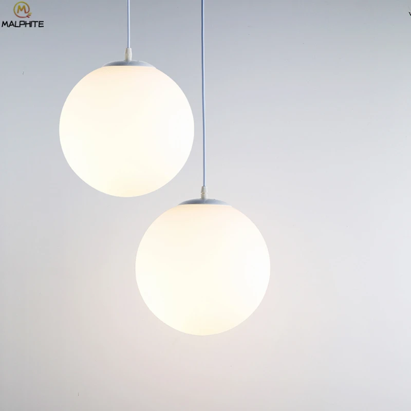 Скандинавский минималистичный шар подвесной светильник люстра освещение led hanglamp