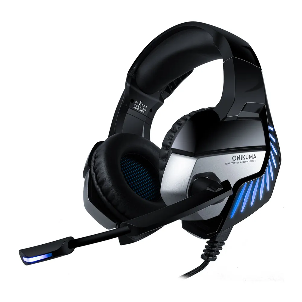 ONIKUMA K5Pro шлем PS4 игровая гарнитура PC Gamer бас наушники с микрофоном для Mac nintendo переключатель Xbox One PUBG игры