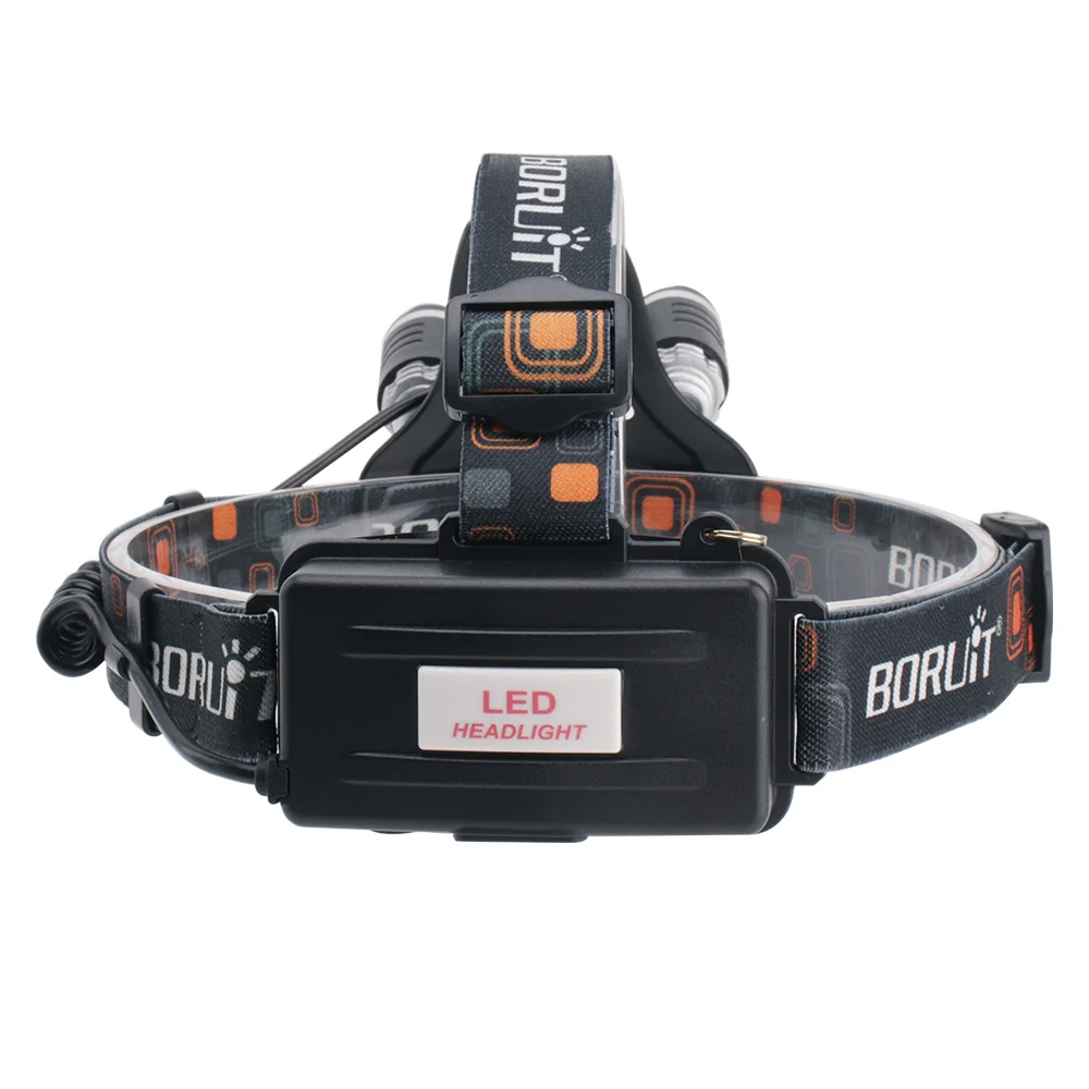 BORUIT 6000LM 3x XML T6 белый + 2R2 395nm УФ светодиодный фиолетовый налобный фонарь светильник