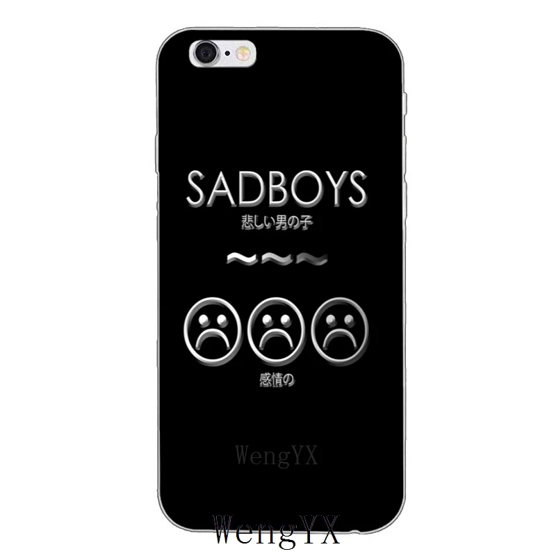 Грустный мальчик Yung Стройный силиконовый мягкий чехол для телефона iPhone 4 4s 5 5s 5c SE 6