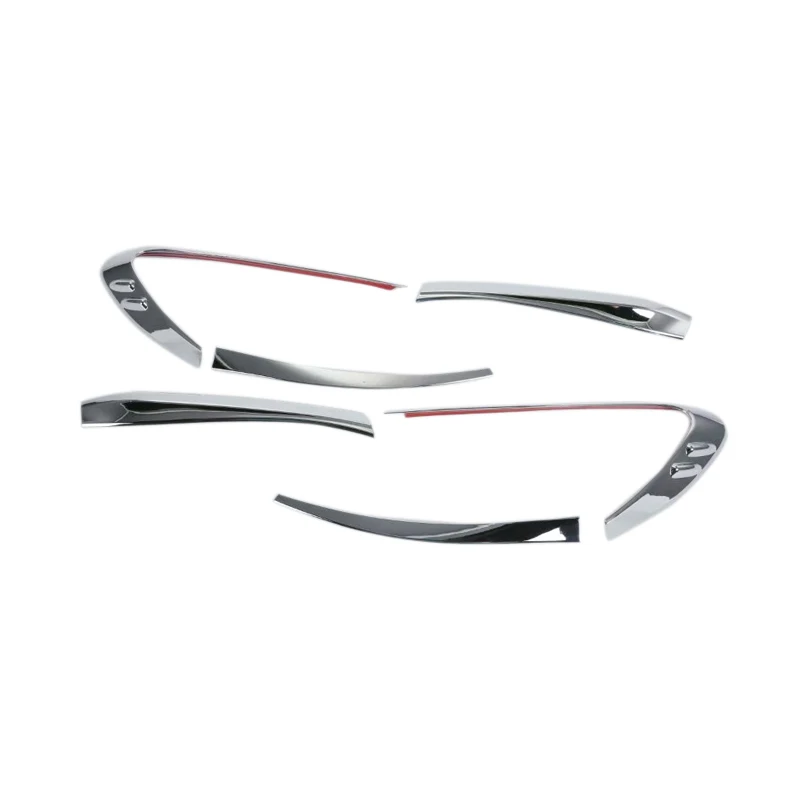 6pcs Для Toyota C-HR снаружи сзади хвост свет лампы Крышка декор отделка ABS Chrome - Цвет: 6pcs