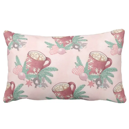 

chihuahua christmas lumbar Pillow case