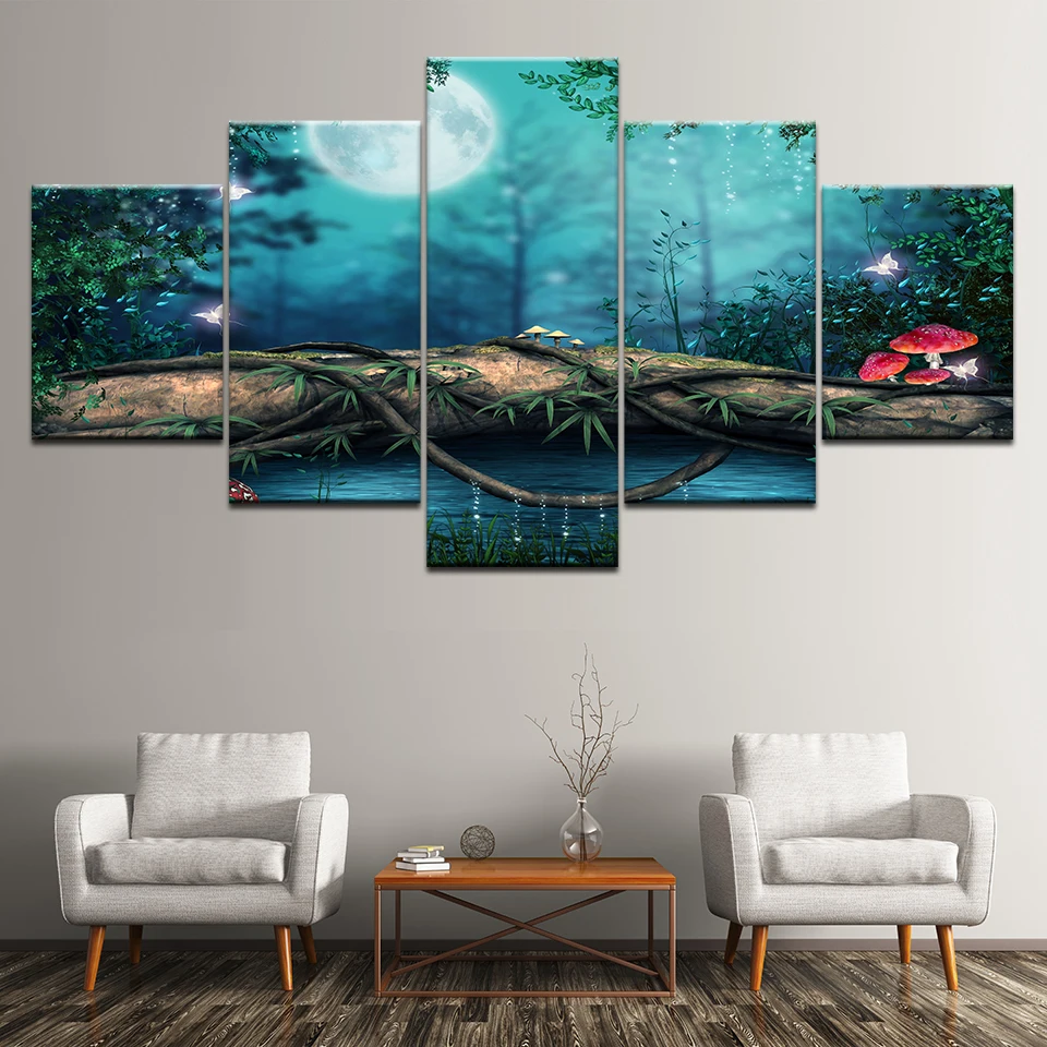 Модульная Картина на холсте Настенная картина с изображением сказочного мира