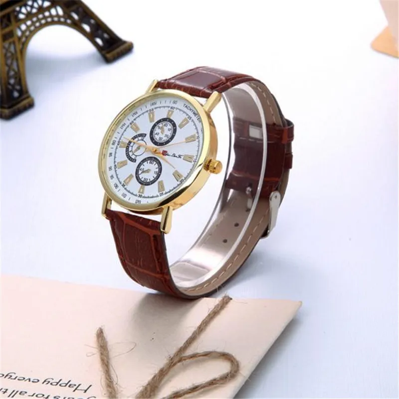 Мужские часы римские кожаные аналоговые наручные кварцевые модные для мужчин