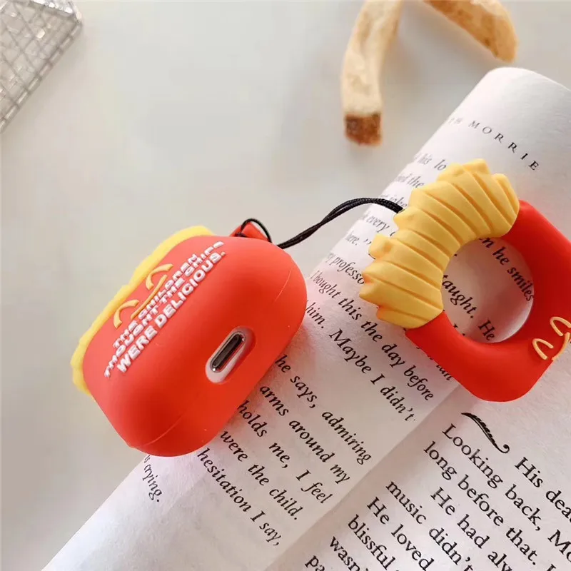 Мультяшный чехол для Airpods наушники Bluetooth наушников 1 2 силиконовый милый кольцевой