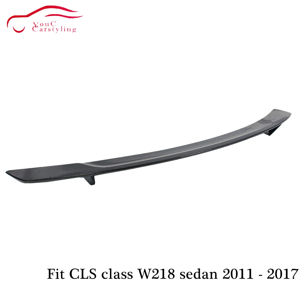 W218 RT стильный спойлер из углеродного волокна крыло багажника губа для Mercedes CLS C218 4