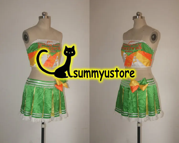 

Free Shipping!Love Live!Hanayo Koizumi Paradise Live with printing Cosplay Costume! Customized Acceptable Halloween Wholesale