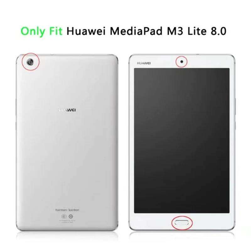 Тонкий чехол подставка CucKooDo Slim Fit для Huawei MediaPad M3 Lite 8 0 дюймов планшет с функцией
