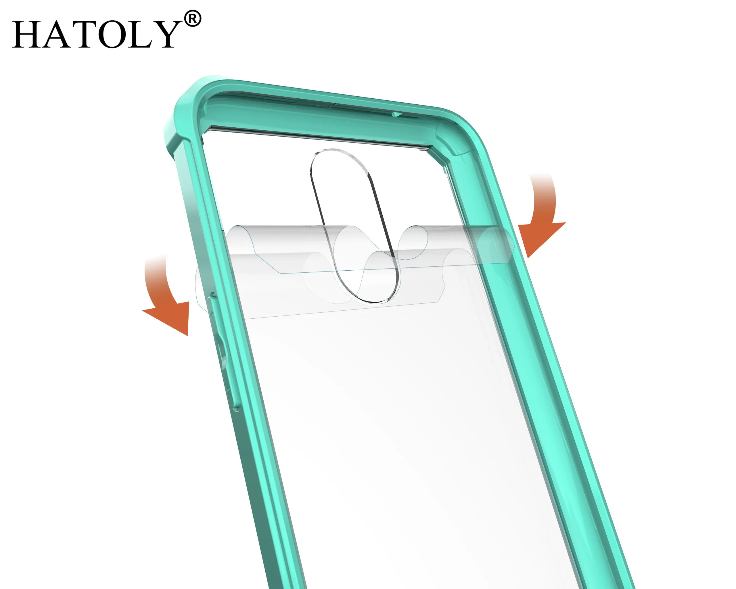 Hatoly 2017 чехол для LG K10 красочные границы прозрачный средство защиты ПК lv5/M250N/K20 плюс