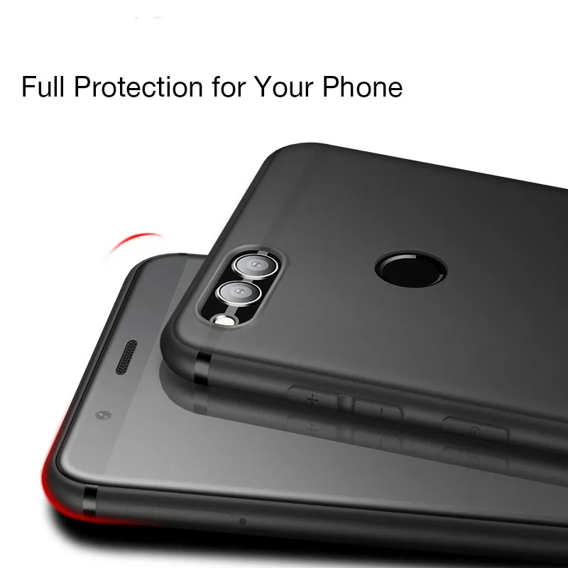 Матовый ТПУ чехол для Huawei Y6 Prime 2018 Y5 P20 P10 Plus Mate 10 Lite Honor 9 7C 7A Pro 7X 8X P Smart мягкие