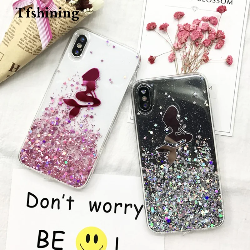 Tfshining 3D Мультфильм Алиса принцесса Русалка чехол для телефона iphone 8 7 6S 6 Plus Милая