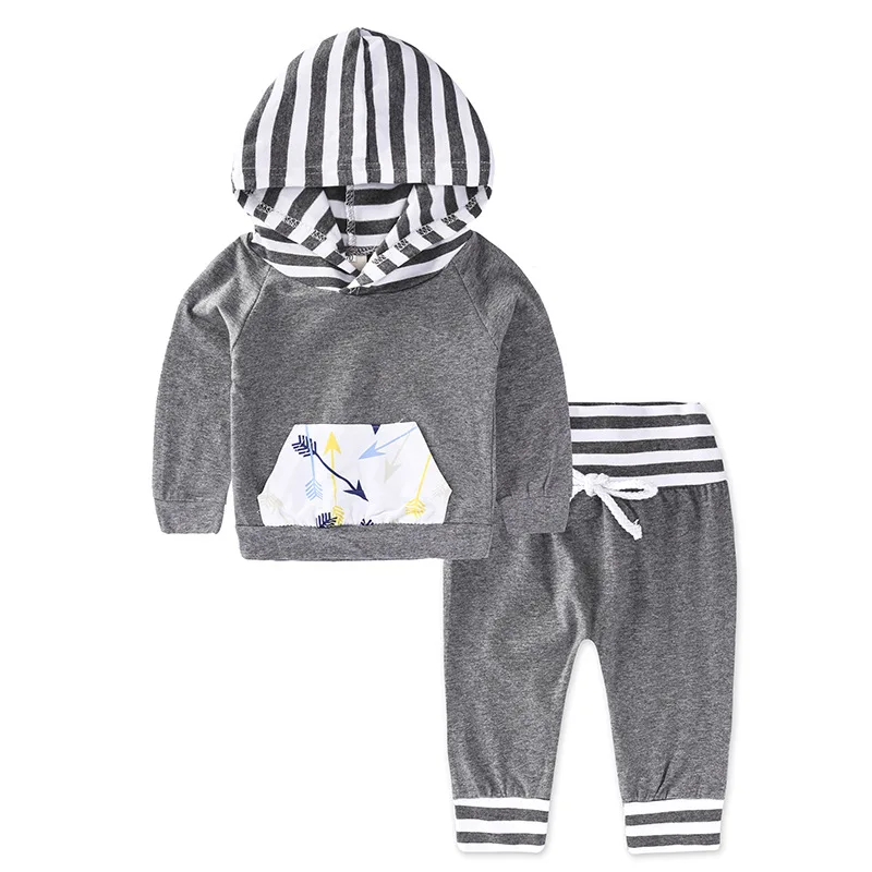 2017 одежда для малышей толстовки с капюшоном мальчиков и девочек + комплекты со