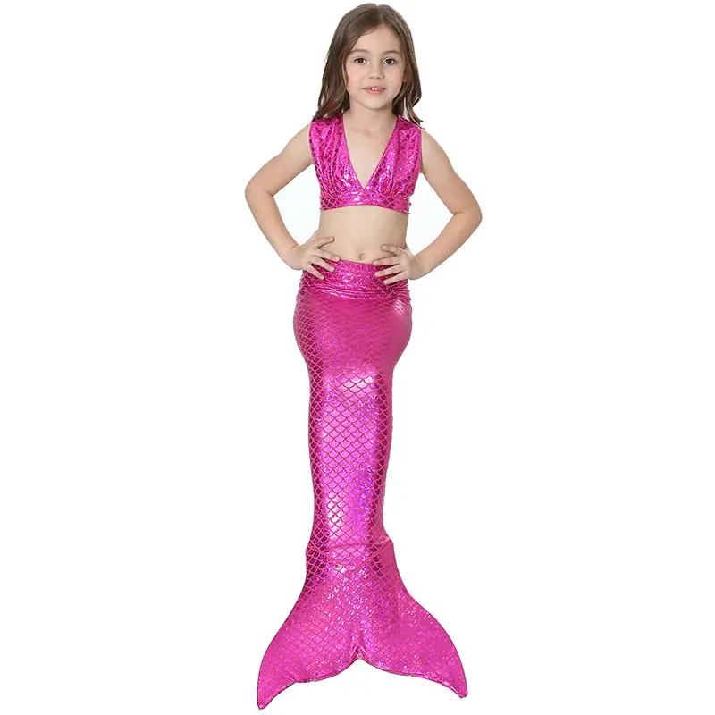 4 шт./компл. купальный костюм Русалочки для маленьких девочек модный комплект