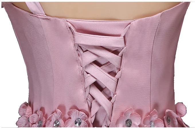 Женское Короткое платье подружки невесты красное на одно плечо для модель H2707