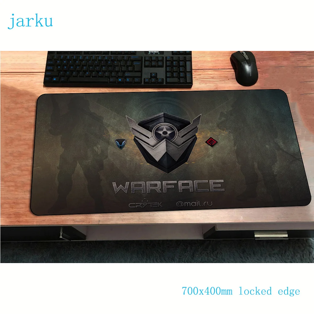 Игровой коврик для мыши warface 700x400x2 мм ноутбука игровой с заблокированными краями