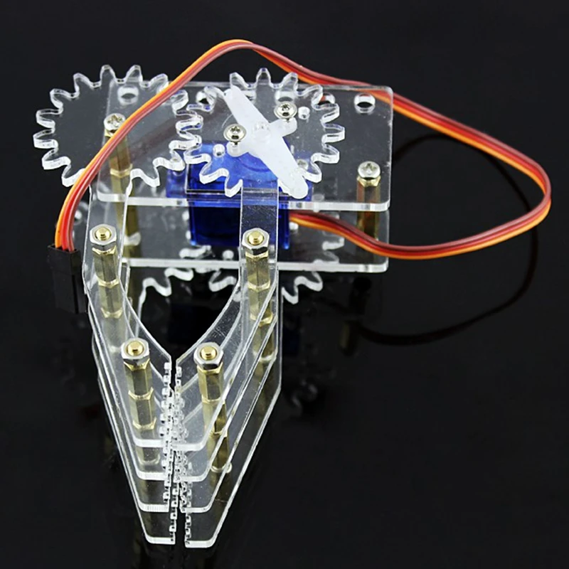 Электрический зажим для руки робота 4 DOF акриловый сервопривод 9G для Arduino 3D вращающаяся машина, автомобильная рукоятка, набор для самостоятельного изготовления робота