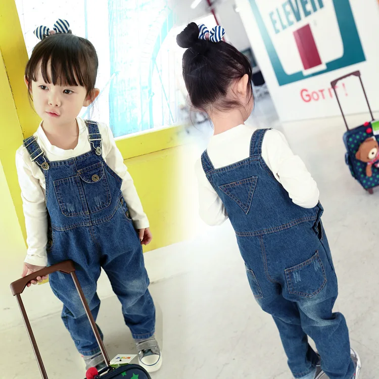 2017 Весна осень для младенцев повседневные Джинсовые комбинезоны маленьких