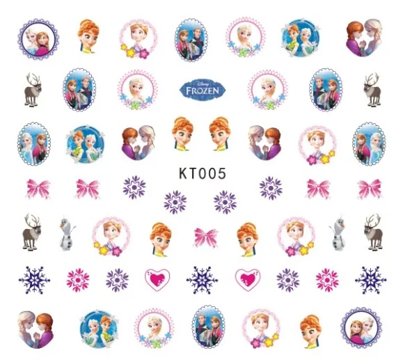 Newest 5sheet 15type Children Girls Cartoons Stickers Designs Gummed glue 3D Decals Makep Art Decorations kt001-015 | Игрушки и хобби