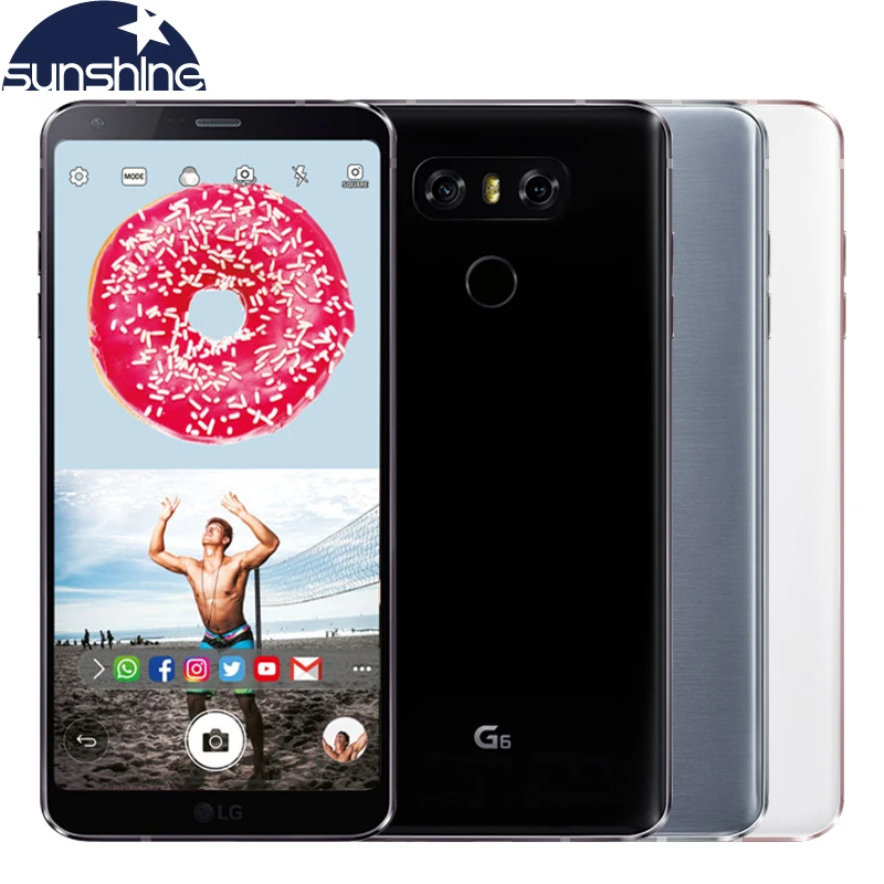 Оригинальный разблокирована LG G6 4G LTE мобильный телефон Quad core RAM 6 4G/32G ROM 5 7 ཉ.0MP