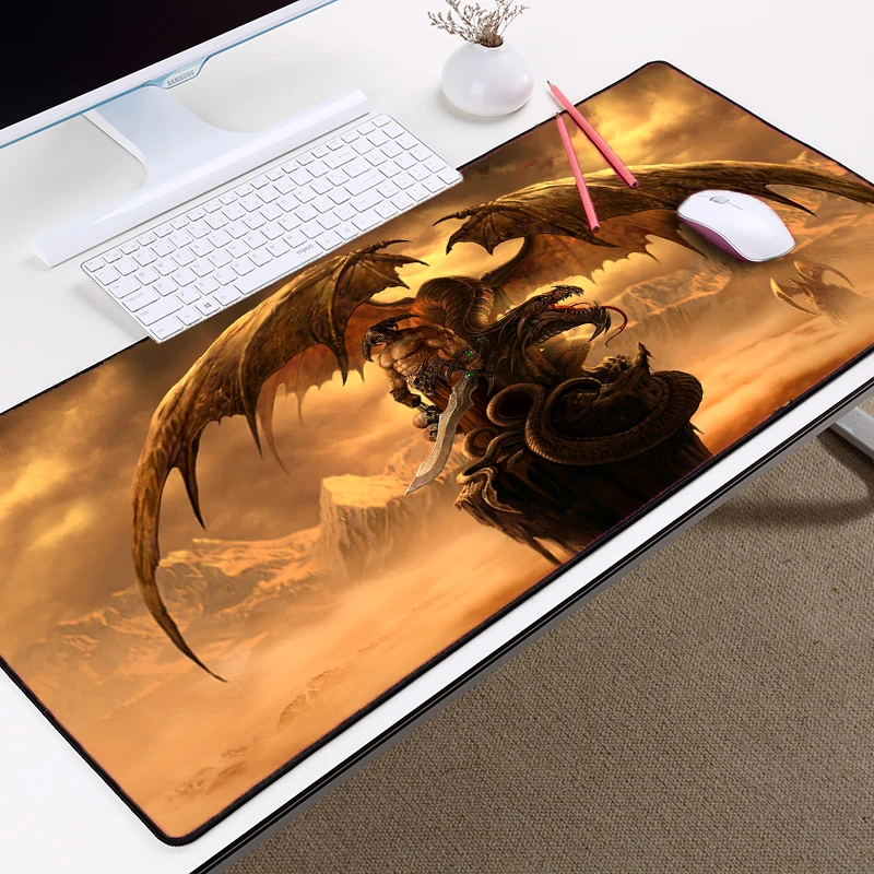 300X600X2MM Congsipad Убийца Драконов стиль игровой коврик для мыши Монстр шаблон настольные коврики большой размер 400x900 и используется для украшения стола - Цвет: 300X600X2MM