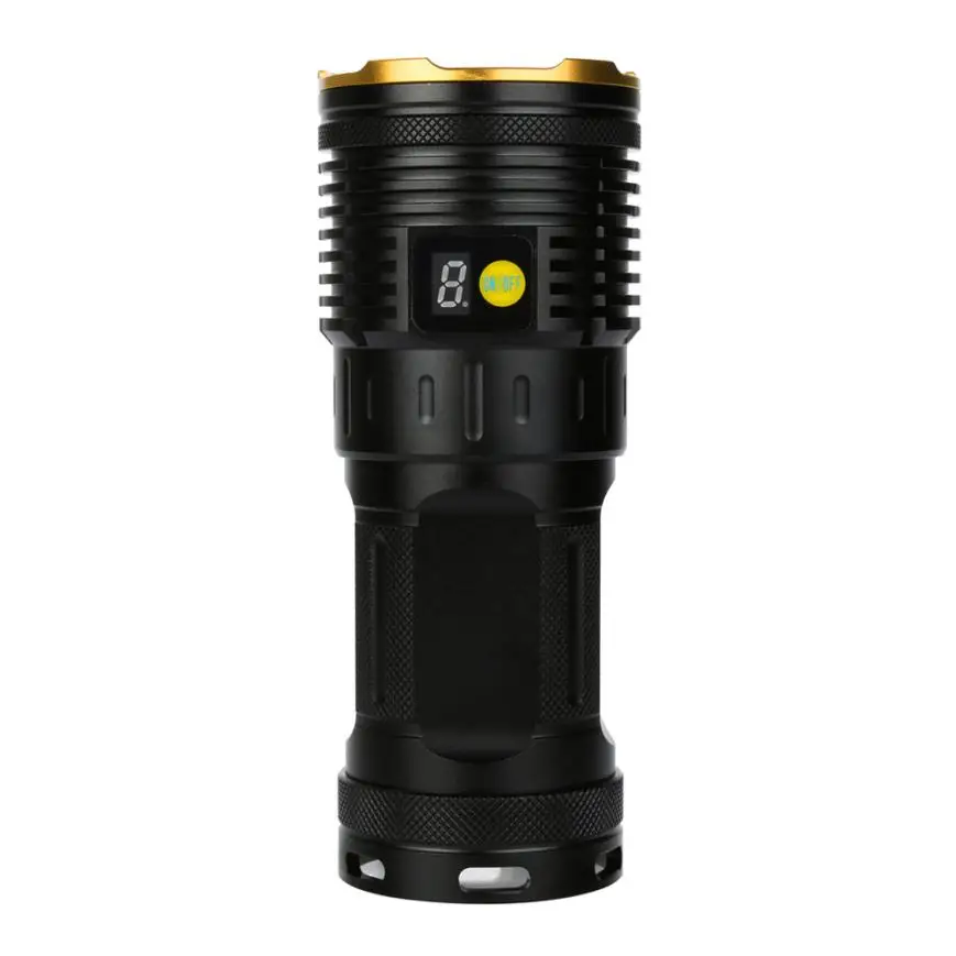 Supwildfire 50000LM 15 x XM-L T6 светодиодный цифровой дисплей для охоты Flashligt супер яркий свет
