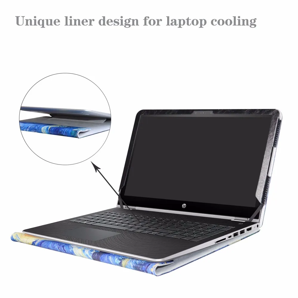Сумка для ноутбука сумка чехол 15 6 &quotHP Pavilion x360 15-brXXX / bkXXX (15-bk000 15-bk999) Крышка Сумки из