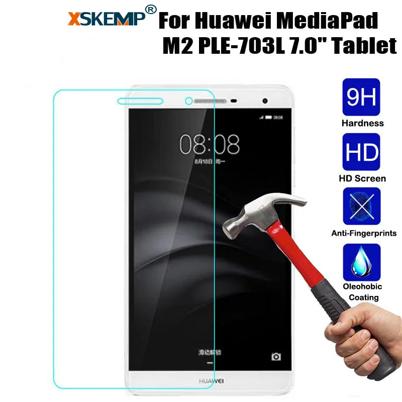 XSKEMP 9H твердость Настоящее Закаленное стекло для Huawei MediaPad M2 PLE 703L 7 0 &quotпрозрачная