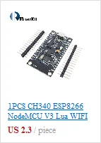 ESP8266 CH340G NodeMcu V3 Lua беспроводной wifi модуль Разъем макетная плата ESP-12E Micro USB ESP8266 CP2102 на основе L293D