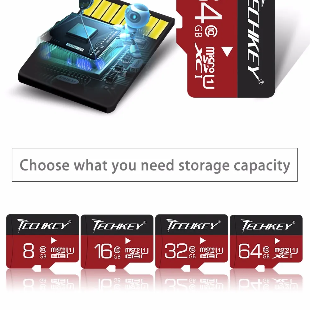 Карта памяти Micro SD карта 32 Гб оперативной памяти, 16 Гб встроенной памяти, 8 ГБ 4 ГБ Class10 tf-карта Красный Ручка MicroSD флэш-накопитель u-диск флэш-память для Smertphone Камера