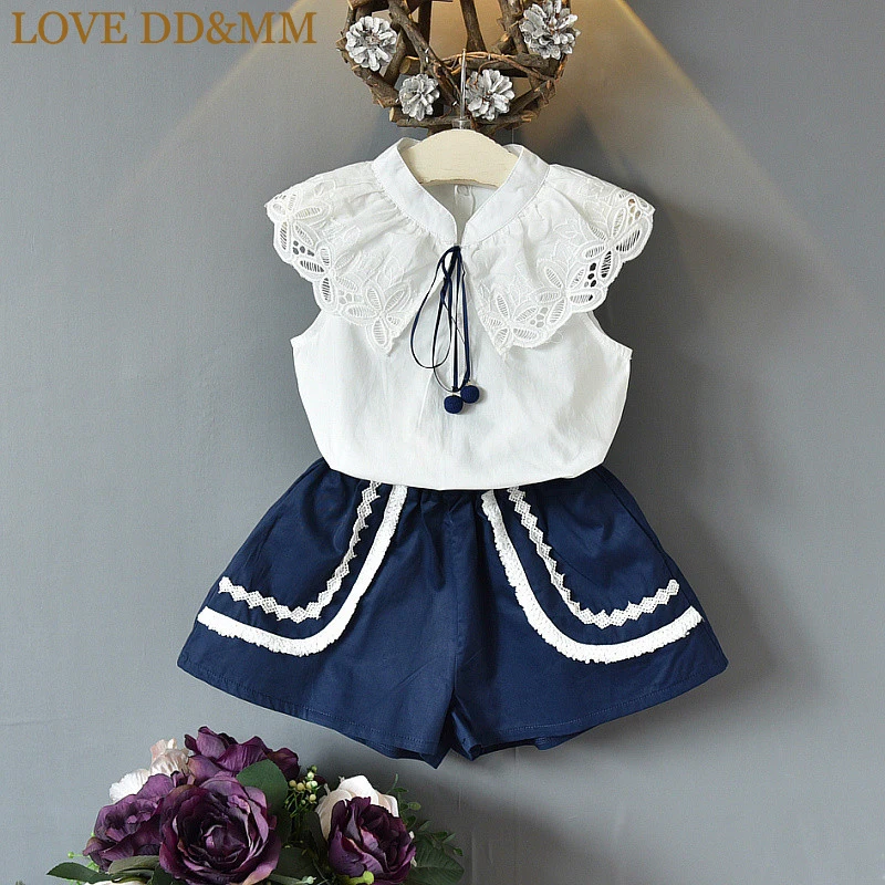 Комплект для девочек LOVE DD & MM Новинка лета 2021 детская одежда модная кружевная