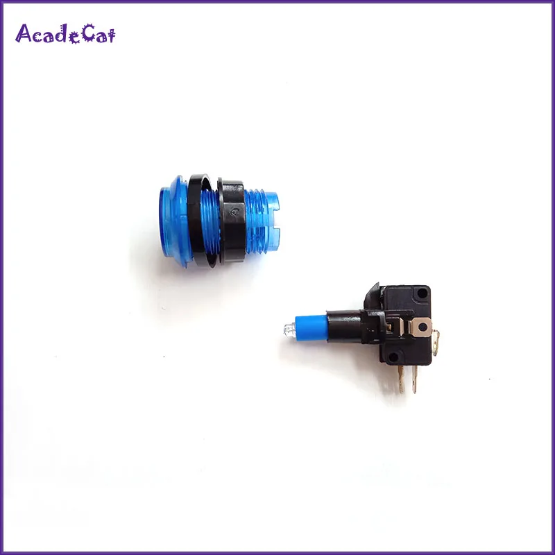 Бесплатная доставка 5V/12V аркада со светодиодной подсветкой кнопок 5 цветов для MAME