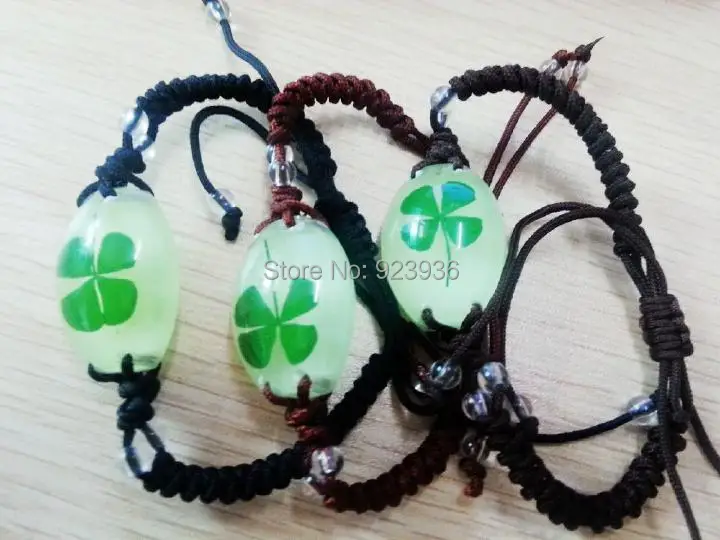 3 шт. натуральный зеленый четырехлистный клевер на удачу крутой летний