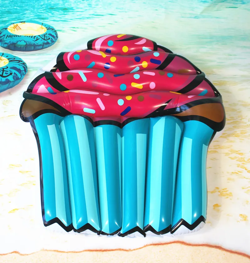 Гигантский цветной надувной капкейк плавающий бассейн для взрослых и детей