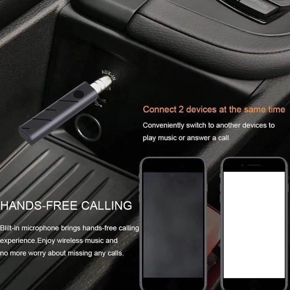 Bluetooth AUX мини аудио приемник Bluetooth передатчик 3,5 мм разъем для громкой связи Bluetooth автомобильный комплект Bluetooth аудио музыкальный адаптер