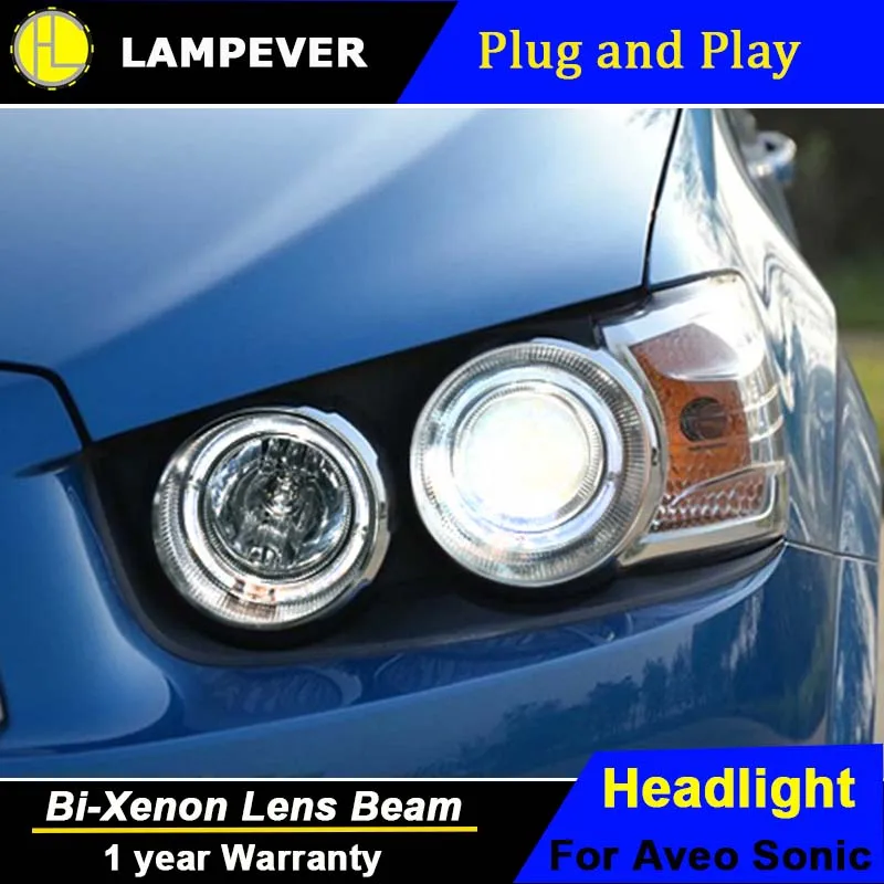 Lampever стайлинга автомобилей Для Chevrolet Sonic светодиодные фары 2011 2014 Aveo светодиодный