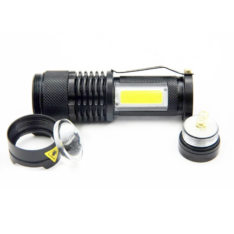 XML Q5 + светодио дный COB светодиодные фонари супер яркий Torchflashlight 1000lm высокая