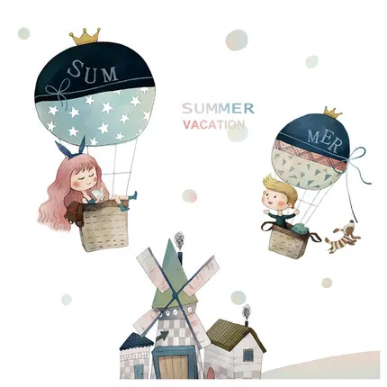 Самодельная Наклейка на стену с воздушными шарами VSCO украшение для детской