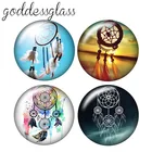 Модный Ловец снов красивый 10 шт. 12 мм18 мм20 мм25 мм круглый фото стекло кабошон демонстрационная фурнитура с плоским основанием ZB0460