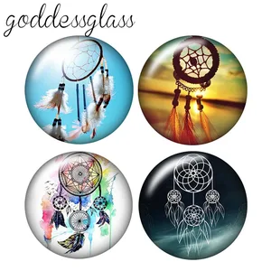 Модный Ловец снов красивый 10 шт. 12 мм18 мм20 мм25 мм круглый фото стекло кабошон демонстрационная фурнитура с плоским основанием ZB0460