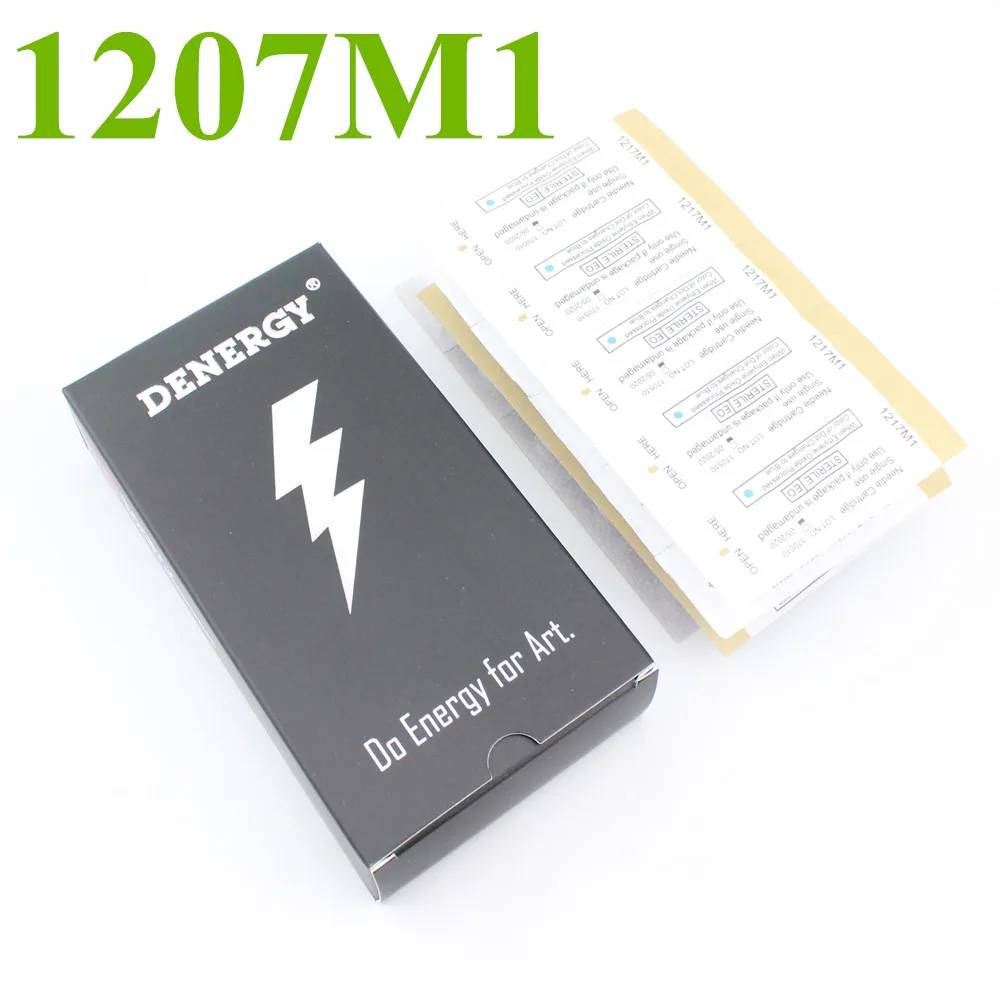 Denergy 1207M1 Премиум качество 20 шт. тату иглы картридж Средний конус для Pro татуажа|tattoo