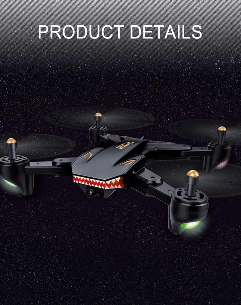 VISUO XS809S Профессиональный складной селфи мини-Дрон с камерой 2MP HD WiFi FPV широкоугольный XS809HW RC Квадрокоптер Вертолет игрушка
