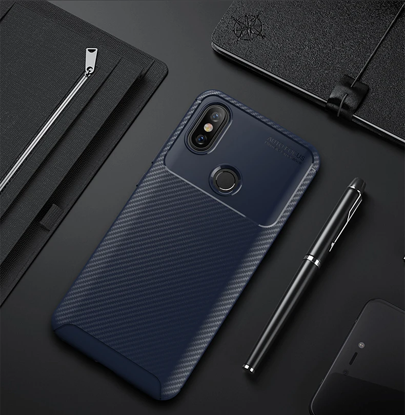 Xiaomi Mi 6X A2 Carbon Fiber Bumper Case Xiomi Xaomi Silicone TPU Soft Cover Xiaomi6X XiaomiA2 Mi6X MiA2 Funda Coque | Мобильные