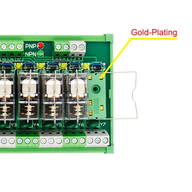 8 канальное 1 SPDT DIN рейка OMRON G2R 12 В DC/AC интерфейсный релейный модуль|omron g2r|8 channelinterface