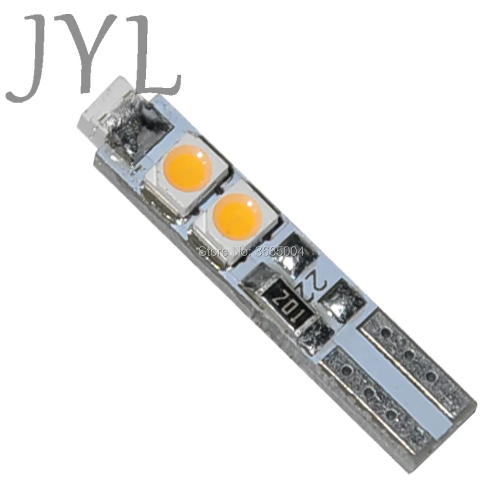 10 шт. T5 58 70 теплый белый индикатор приборной панели 5 3528 SMD светодиодный светильник