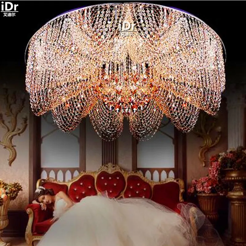 

Modern living room lights circular LED Light Luxury lamp Crystal bedroom restaurant lighting Ceiling Lights