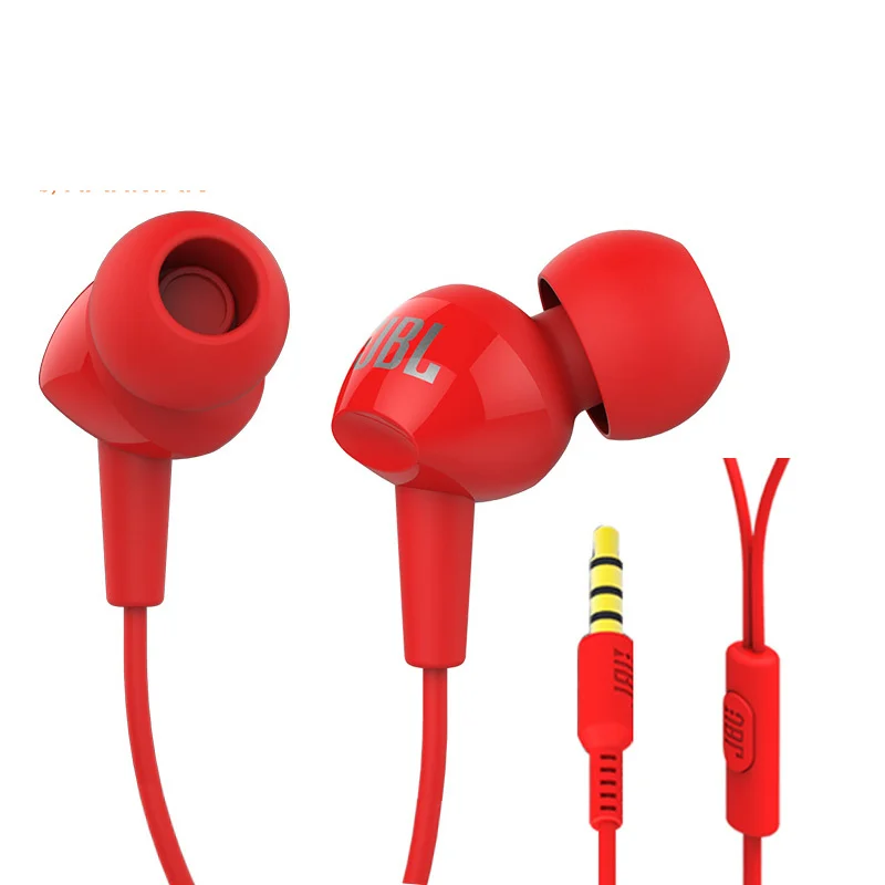 20 шт. JBL C100Si Оригинальный 3 5 мм проводные стерео наушники глубокий бас гитара