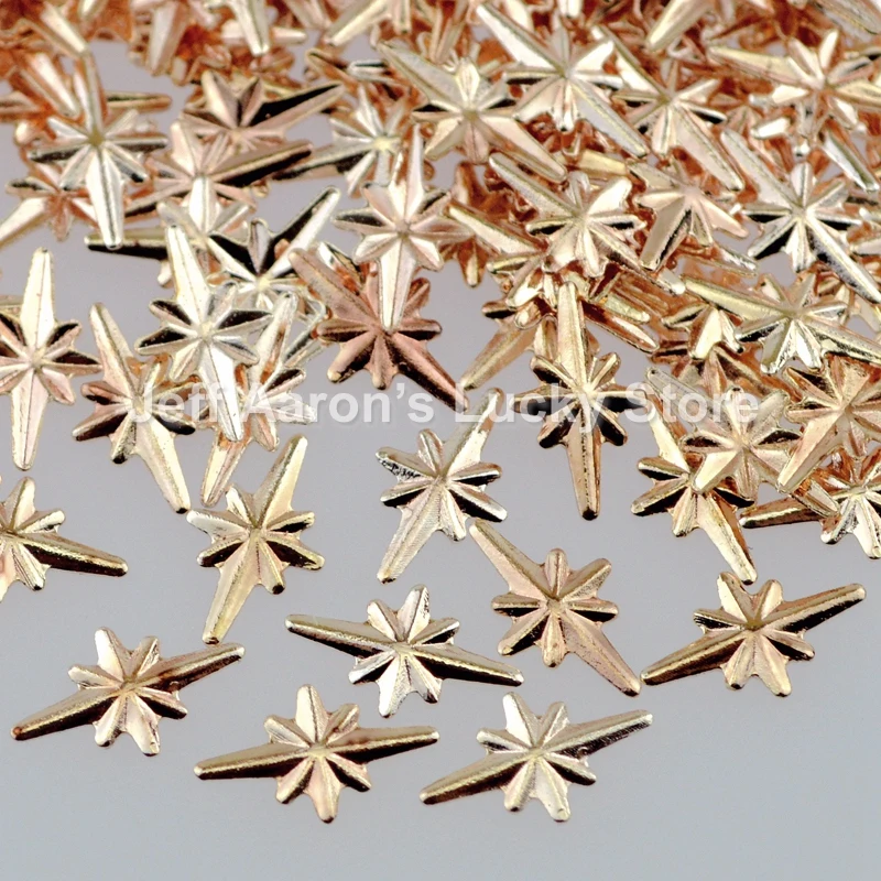 Металлические шпильки для дизайна ногтей цвета шампанского 500 шт. аксессуары