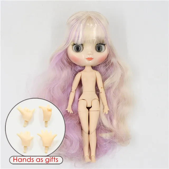 Фабрика blyth middie кукла 1/8 bjd 20 см блестящее лицо шарнирное тело милая игрушка подарок для девочки - Цвет: shiny face S