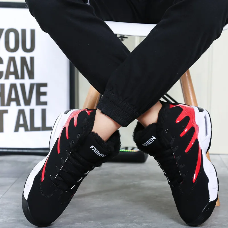 Keloch/Мужская баскетбольная обувь уличная плюшевая теплая зимняя Баскетбольная